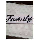 "Family" Wood Decor Sign