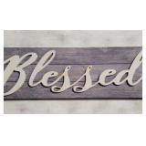 "Blessed" Wood Decor Sign
