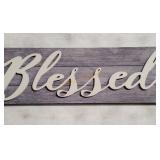 "Blessed" Wood Decor Sign