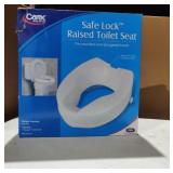 Cared Safe Lock Raised Toilet Seat