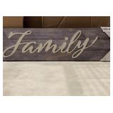 Home Decor Wood "family" Sign