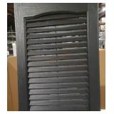 Black Louvered Shutters
