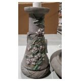 Painted Hummingbird Birdbath