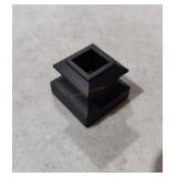 Evertrue Matte Black Wrought Iron Baluster Shoe