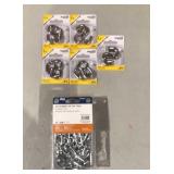 Lot - 2/0 Straight Link Coil Chain & 2" S Hooks