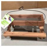 Cedar Picnic Table Bird Feeder