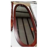 Decorative Standing Mirror, Cherry Finish,  47"