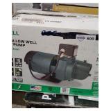 Zoeller Shallow Well Jet Pump, Cast Iron, 3/4 Hp,
