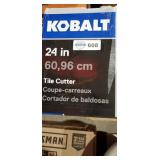 Kobalt Tile Cutter. 24 Inch, Side Ruler