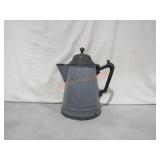 Grey Graniteware Coffee Pot;