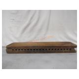 Wood Cigar Mold Two Piece;