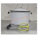 White Speckled Granite Canner Jar Lifter;