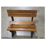 Decorative Wooden Bench;