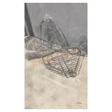 Gray Line Adjustable Pole Caddy