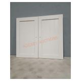 W.c. Redmon Co. White Cabinet Double Door