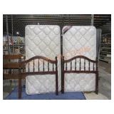 Twin Headboards Metal Fr. Mattress & Box Set