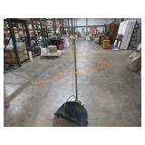 Brass Floor Lamp 54 1/2" & Log Carrier