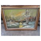 31"x 43"large Painting On Canvas