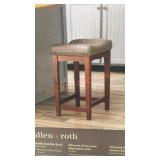 Allen + Roth Saddle Seat Bar Stool