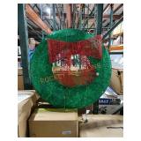 Lighted Christmas Wreath