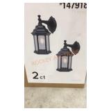 Project Source Wall Lanterns, Set Of 2. Sold As