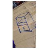 Hodedah Import Wheeled Cart