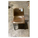 Brown Leather-like Chair