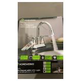 Bath Faucet with LED Light