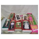 Tray Lot  Barbie Ornaments & Doll
