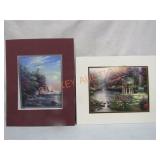 Pair Thomas Kinkaide Prints