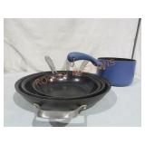 Cuisinart Fry Pans 8,10,12" & Saucepan