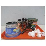 Tray Lot Of Variety Of Candles