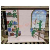 Santas Workshop Canvas Back Drop 60"x 62"