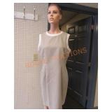 Beige Sheath Type Dress
