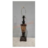 28" Faux Marble Table Lamp