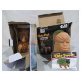Pair Chia Planters-star Wars & Bob Ross