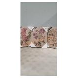 3 Piece Floral Artwork