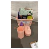 Bath Caddy Set with Miscellaneous Items