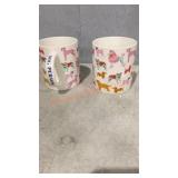 Dog Coffee Mugs, set of 2