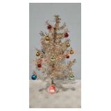 Gold Tinsel 24" Christmas Tree