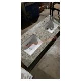 Bestview Vanity Top & Double Sink 61" x 22"