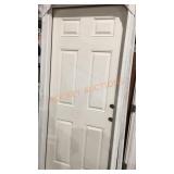6-Panel Fiberglass Smooth Door Unit