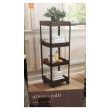 Allen + Roth 4-Tier Linen Cart