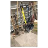 Huge lot of Garden, Outside Handled Tools and
