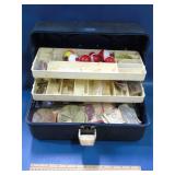 Tackle box with supplies