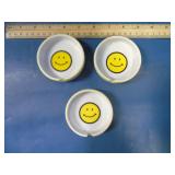 70's smiley face ashtray lot