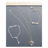 'Mom' necklace with anklets or bracelets lot