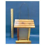 wooden bird feeder