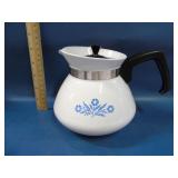 vintage Corning ware blue cornflower tea pot