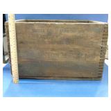 vintage wooden paper shotgun shell box